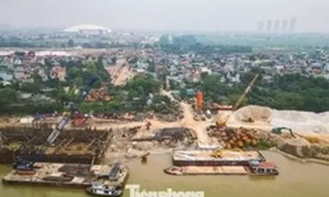 Toàn cảnh tiến độ 'siêu dự án' cầu Tứ Liên gần 20.000 tỷ đồng