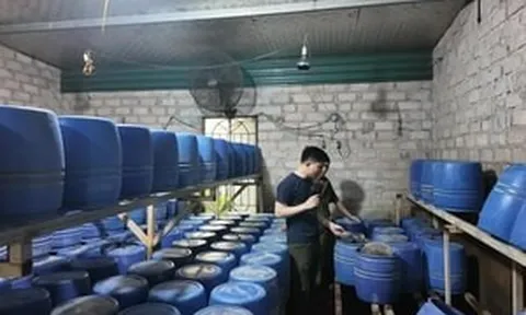 Nghi ngờ xưởng sản xuất giá đỗ của Tạ Văn Xã, công an đột kích thu giữ 4 tấn hàng có chứa chất độc