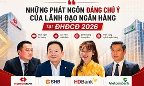 Phát ngôn đáng chú ý của lãnh đạo ngân hàng tại ĐHĐCĐ 2026