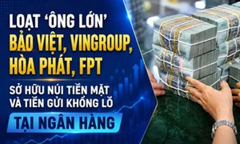 Loạt ‘ông lớn’ Bảo Việt, Vingroup, Hòa Phát, FPT sở hữu núi tiền mặt và tiền gửi khổng lồ tại ngân hàng