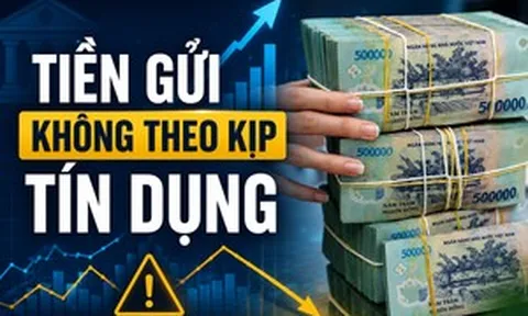 Tín dụng 'tăng sốc' hơn huy động tiền gửi, chuyên gia chỉ ra những ngân hàng chịu áp lực lớn