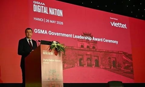 Việt Nam được vinh danh Giải thưởng Lãnh đạo Chính phủ GSMA 2026 về chuyển đổi số