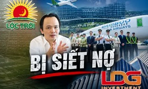 507 sổ đỏ của LDG, hàng trăm lô đất liên quan Bamboo Airways và khu đất gần 1.000m² của Lộc Trời cùng bị ngân hàng siết nợ