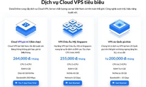 Thuê Cloud VPS giá rẻ hiệu năng cao tại DataOnline