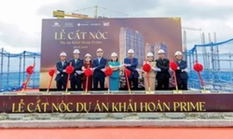Chính thức cất nóc, Khải Hoàn Prime bước vào giai đoạn hoàn thiện và bàn giao