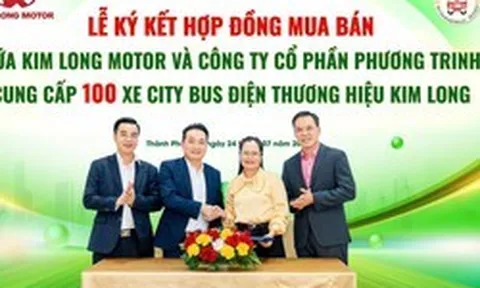 KIM LONG MOTOR cung cấp 100 xe buýt điện cho Phương Trinh Buslines, thúc đẩy chuyển đổi giao thông xanh