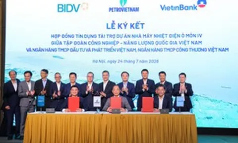 Chủ tịch Petrovietnam, BIDV và VietinBank cùng xuất hiện để chốt khoản tín dụng 7.300 tỷ đồng cho dự án điện trọng điểm