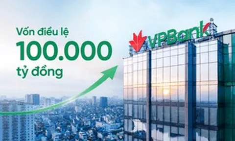 VPBank sắp phát hành hơn 2 tỷ cổ phiếu, nâng vốn điều lệ lên 100.000 tỷ đồng