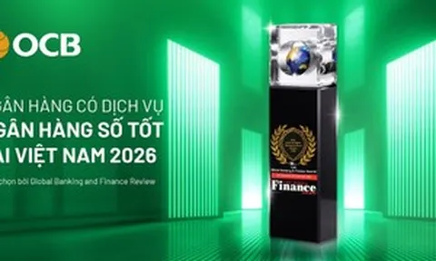 Năm thứ hai liên tiếp OCB được vinh danh tại Global Banking & Finance Awards