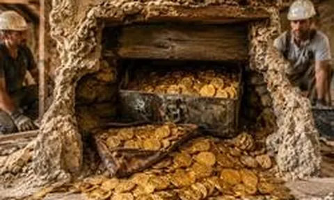 Phong tỏa khu vực, thu giữ 239 hiện vật vàng trị giá hơn 30 tỷ đồng do một cặp vợ chồng phát hiện khi cải tạo nhà