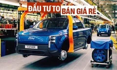 Xem dây chuyền 54.000 tỷ đồng lắp Ford Fathom - bán tải điện ‘giá rẻ’ nhỏ hơn Ranger: Tách xe thành 3 phần, nhôm đúc nguyên khối