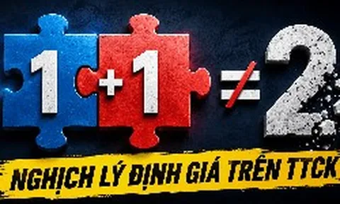 Nghịch lý định giá trên thị trường chứng khoán: 1+1 không bằng 2!