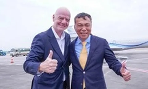 Chủ tịch FIFA Gianni Infantino đã đến Hà Nội