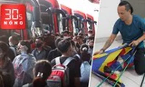 Bản tin 30s nóng: Các cửa ngõ TP.HCM nhộn nhịp người về quê nghỉ lễ; Bắt người thả diều ảnh hưởng 16 chuyến bay