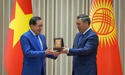 Ông Trần Anh Tuấn được Tổng thống Kyrgyzstan trao Huân chương hữu nghị Dostuk