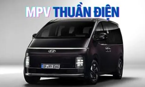 Hyundai Staria thuần điện ra mắt: Dài hơn 5,2 m, trang bị 9 chỗ ngồi, sạc đầy đi gần 450 km