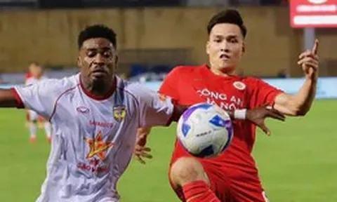 Bùi Hoàng Việt Anh kiến tạo, CLB Công An Hà Nội thắng Hà Tĩnh 2-0