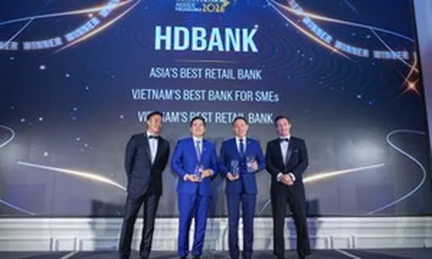 Ngân hàng đầu tiên tại Việt Nam được trao Danh hiệu “Ngân hàng Bán lẻ tốt nhất châu Á”