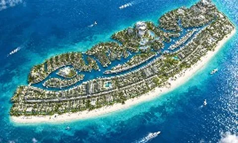 Ông Phạm Nhật Vượng tiếp tục cho xây hòn đảo mang tên "Mặt trời" bên bờ biển Nam Bộ: Quy hoạch cho hơn 53.000 người, làm 77km đường, tương tự mô hình Qatar, UAE đã làm từ lâu
