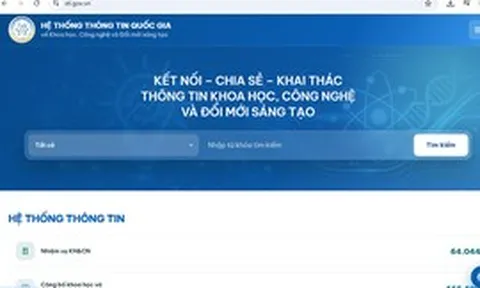 Ra mắt Hệ thống Thông tin quốc gia về khoa học, công nghệ và đổi mới sáng tạo