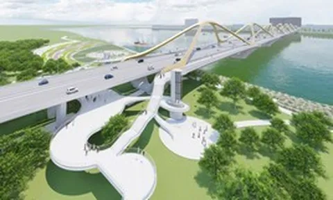 Một năm nữa, Hà Nội sẽ hoàn thành cây cầu vượt sông Hồng vốn 16.200 tỷ đồng nối khu phố cổ với Long Biên, sở hữu thiết kế