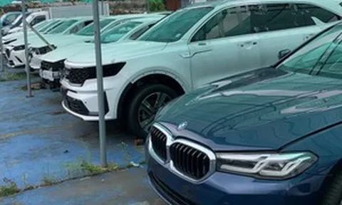 Lô xe ô tô ngập nước lên sàn đấu giá không có khách mua