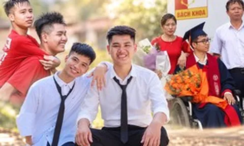 Chàng trai khuyết tật được bạn cõng đi học 10 năm: 3 lựa chọn sống và tấm bằng giỏi Bách khoa Hà Nội