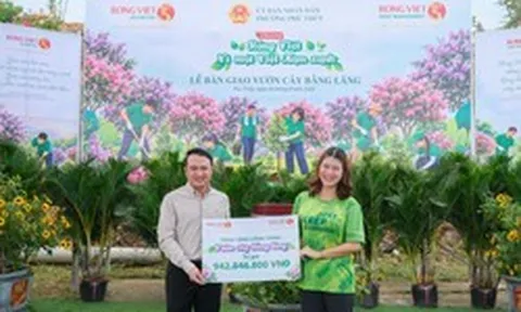 Rồng Việt bàn giao vườn cây bằng lăng 3 ha, nhận bằng khen của tỉnh Lâm Đồng