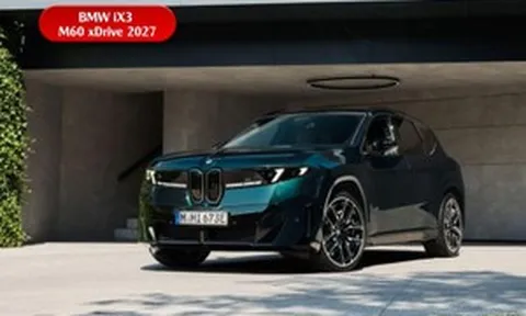 BMW iX3 M60 xDrive 2027: Siêu SUV điện sạc 10 phút đi 340 km, sức mạnh 612 mã lực
