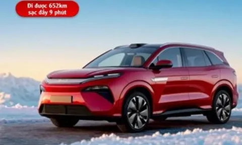Mẫu xe điện mới ra mắt có thời gian sạc đầy trong 9 phút, tầm hoạt động 652 km