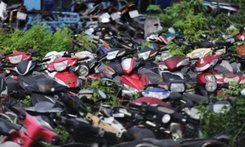 Trung bình chỉ 630.000 đồng/chiếc, hơn 18.500 xe máy Honda, Yamaha... lên sàn đấu giá