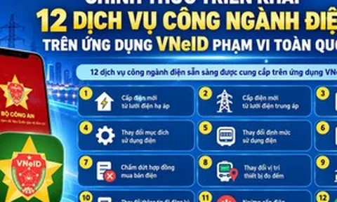 Chính thức triển khai toàn quốc 12 dịch vụ công ngành điện trên VNeID