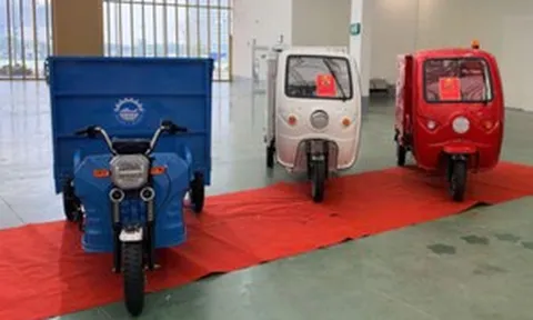 Lộ diện xe điện 3 bánh chuyên dụng của Nam Triệu: Mảnh đất tỷ đô chưa có dấu chân VinFast