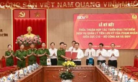 BIDV hợp tác Cục C10, triển khai dịch vụ quản lý tiền lưu ký cho phạm nhân