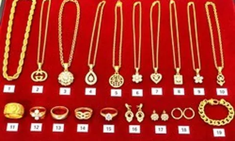 Nghệ An rao bán 19 món vàng trang sức không rõ nguồn gốc
