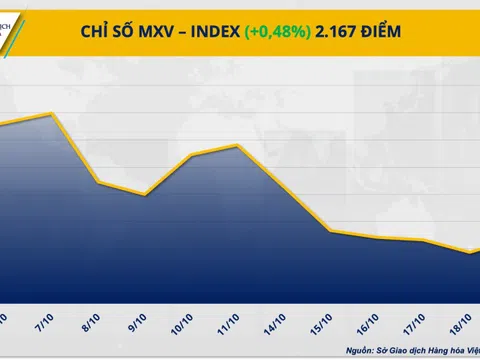 Chỉ số MXV-Index phục hồi, chấm dứt chuỗi giảm 5 phiên