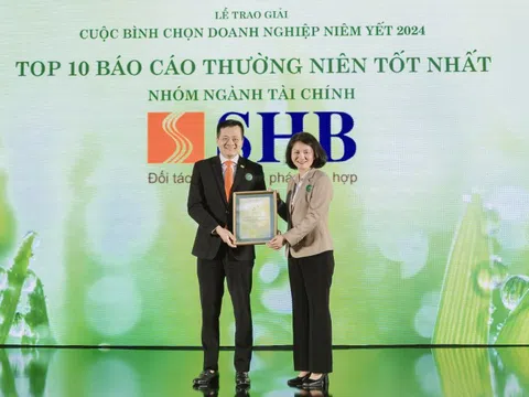 SHB: TOP 10 doanh nghiệp có Báo cáo thường niên tốt nhất ngành Tài chính