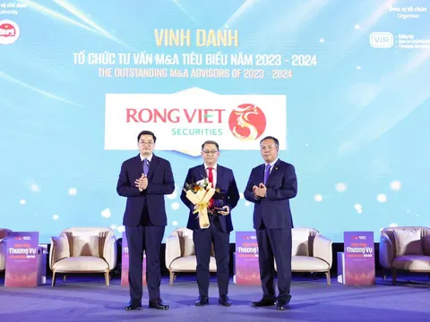 Chứng khoán Rồng Việt được vinh danh giải thưởng “Nhà tư vấn M&A tiêu biểu 2023 – 2024”