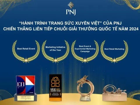 “Hành trình Trang sức xuyên Việt PNJ” liên tiếp thắng giải thưởng quốc tế