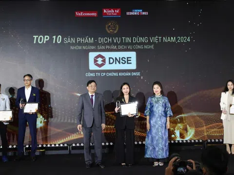 DNSE tiếp tục được vinh danh Top 10 sản phẩm - dịch vụ công nghệ Tin dùng