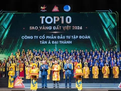 Tập đoàn Tân Á Đại Thành được vinh danh top 10 Sao Vàng Đất Việt 2024