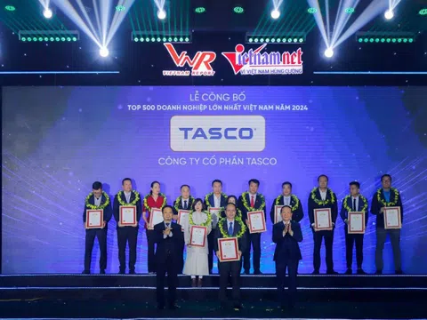 Tasco được vinh danh Top 500 doanh nghiệp lớn nhất Việt Nam 2024