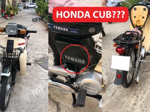 Dân mạng choáng với xe giống Honda Cub nhưng gắn logo Yamaha: Có chi tiết cực bền, xe ngày nay hiếm thấy