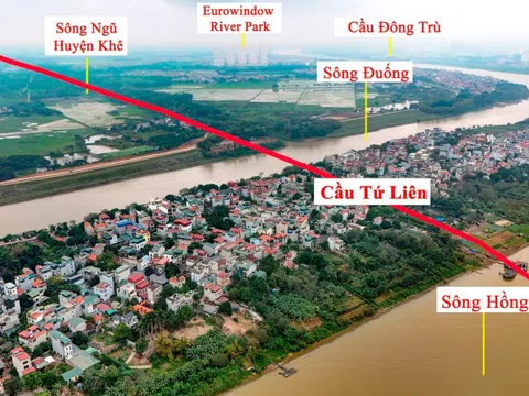 “Siêu cầu” Tứ Liên 20.000 tỷ đồng chưa khởi công, giá bất động sản xung quanh đã cao ngất ngưỡng, đất rao bán "hở ra là mất"