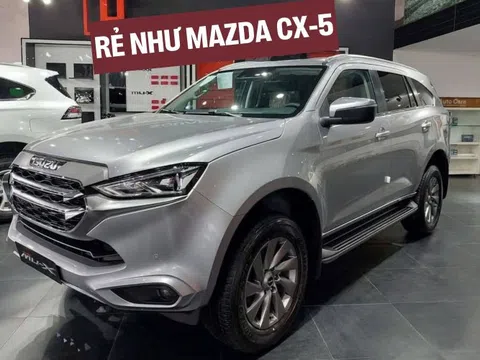 Xả kho, Isuzu mu-X giảm giá tới 270 triệu đồng tại đại lý, bản cao nay ngang CX-5, Tucson nằm phân khúc dưới