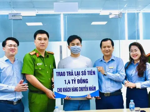 Chuyển nhầm 1,4 tỷ đồng vào tài khoản lạ, người đàn ông ở Bến Tre thu hồi được bằng cách nào?