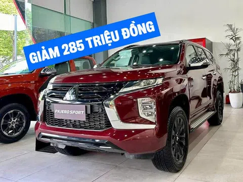 Mitsubishi Pajero Sport giảm tới 285 triệu tại đại lý, SUV hạng D giá khởi điểm thực tế ngang Kia Sportage