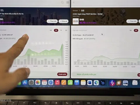 Cổ phiếu Novaland và SHB tăng trần