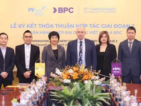 PVcomBank và BPC kỷ niệm 10 năm hợp tác: Định hình tương lai ngành ngân hàng Việt Nam