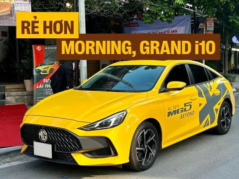 MG5 giảm 76-86 triệu đồng tại đại lý: Xe hạng C giá rẻ hơn cả Morning và Grand i10